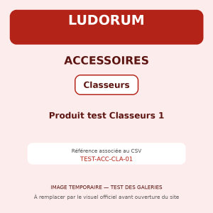 Produit test Classeurs 1