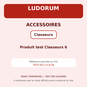 Produit test Classeurs 6