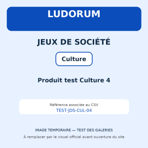 Produit test Culture 4