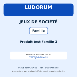 Produit test Famille 2