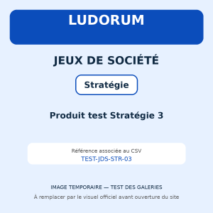 Produit test Stratégie 3