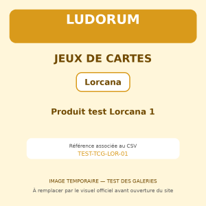 Produit test Lorcana 1