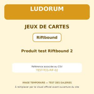 Produit test Riftbound 2